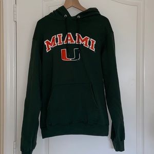 UMiami Green Champion Hoodie